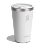 Custom Hydro Flask All Around Tumbler Press-In Lid 16 Oz. - White - 2