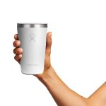 Custom Hydro Flask All Around Tumbler Press-In Lid 16 Oz. - White - 3
