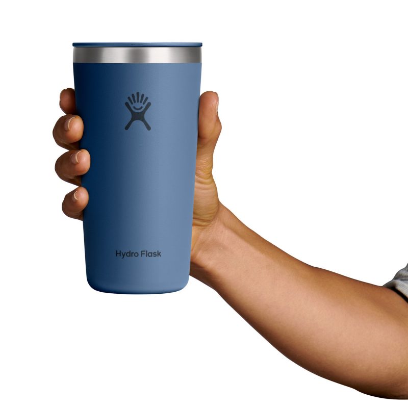 Custom Hydro Flask All Around Tumbler Press-In Lid 20 Oz. - Harbor Blue - 3