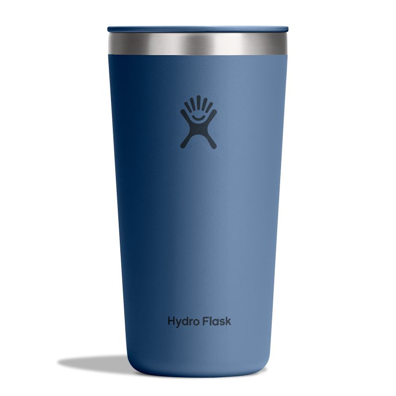 Custom Hydro Flask All Around Tumbler Press-In Lid 20 Oz. - Harbor Blue - 4