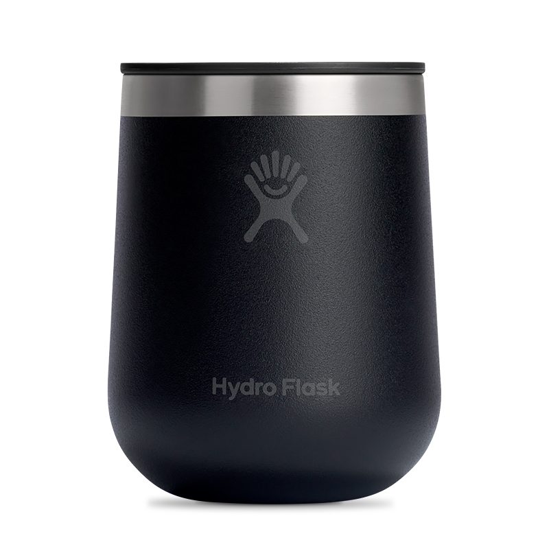 Custom Hydro Flask Ceramic Wine Tumbler 10 Oz. - Black - 4