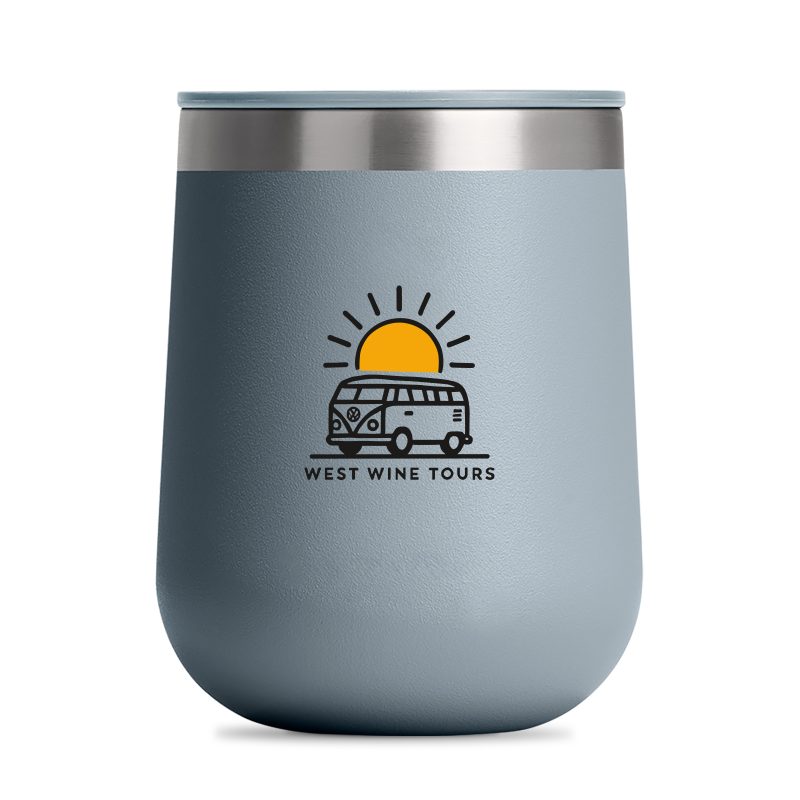 Custom Hydro Flask Ceramic Wine Tumbler 10 Oz. - Shale Gray