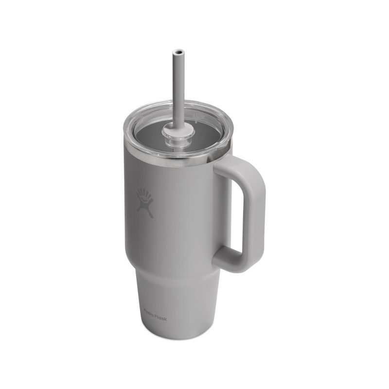 Custom Hydro Flask Travel Tumbler Clear Lid 32 Oz. - Birch - 3