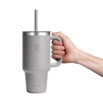 Custom Hydro Flask Travel Tumbler Clear Lid 32 Oz. - Birch - 5