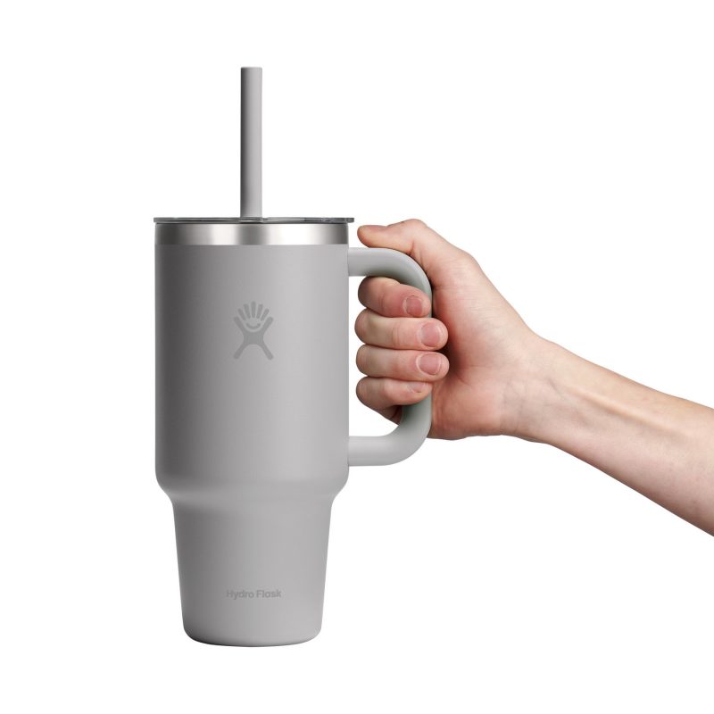 Custom Hydro Flask Travel Tumbler Clear Lid 32 Oz. - Birch - 5