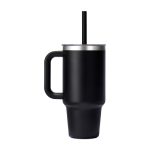 Custom Hydro Flask Travel Tumbler Clear Lid 32 Oz. - Black - 1
