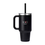 Custom Hydro Flask Travel Tumbler Clear Lid 32 Oz. - Black