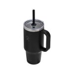 Custom Hydro Flask Travel Tumbler Clear Lid 32 Oz. - Black - 3