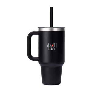 Custom Hydro Flask Travel Tumbler Clear Lid 32 Oz. - Black