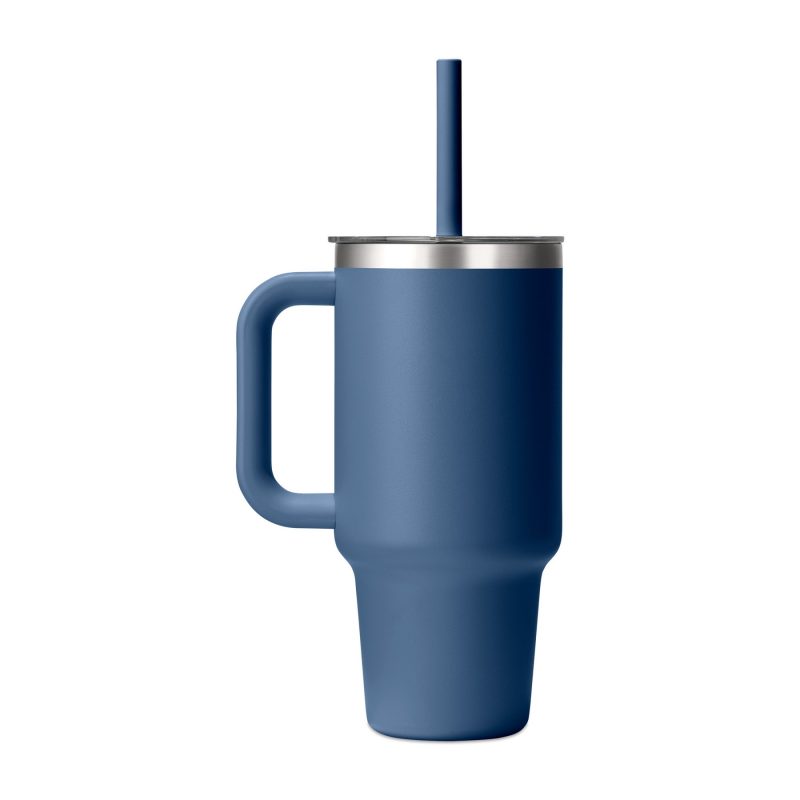 Custom Hydro Flask Travel Tumbler Clear Lid 32 Oz. - Harbor Blue - 1