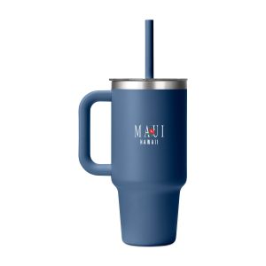 Custom Hydro Flask Travel Tumbler Clear Lid 32 Oz. - Harbor Blue