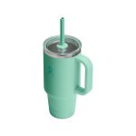 Custom Hydro Flask Travel Tumbler Clear Lid 32 Oz. - Mermaid Green - 3