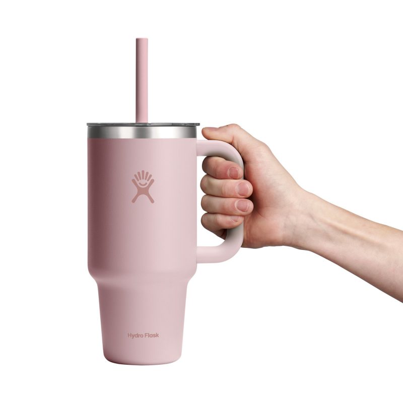 Custom Hydro Flask Travel Tumbler Clear Lid 32 Oz. - Trillium - 5