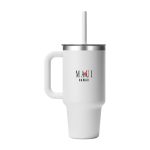 Custom Hydro Flask Travel Tumbler Clear Lid 32 Oz. - White