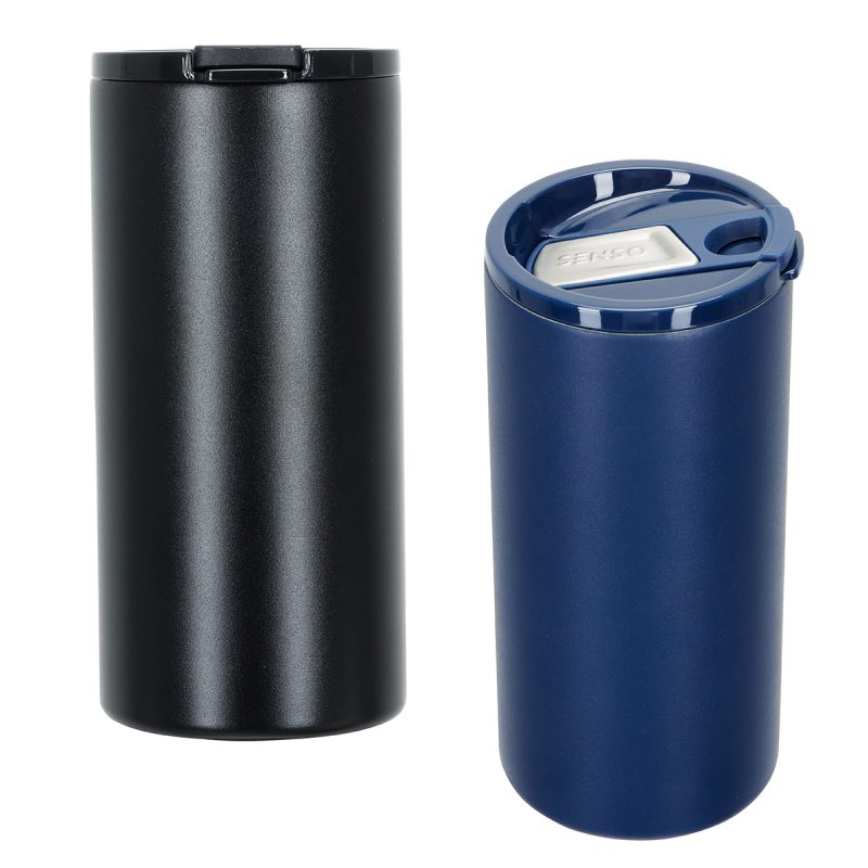 Custom SENSO® Bowie 12 oz Eco-Friendly Vacuum Tumbler & Slim Can Cooler - 1
