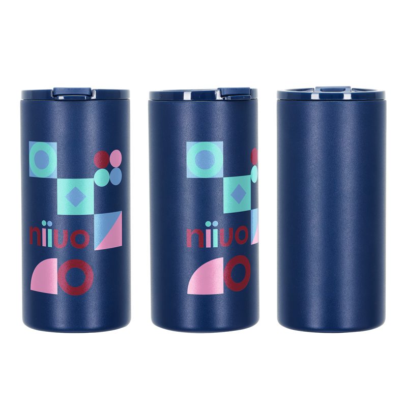 Custom SENSO® Bowie 12 oz Eco-Friendly Vacuum Tumbler & Slim Can Cooler - 4