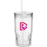 Custom 16 oz Clarity Double-Wall Travel Tumbler