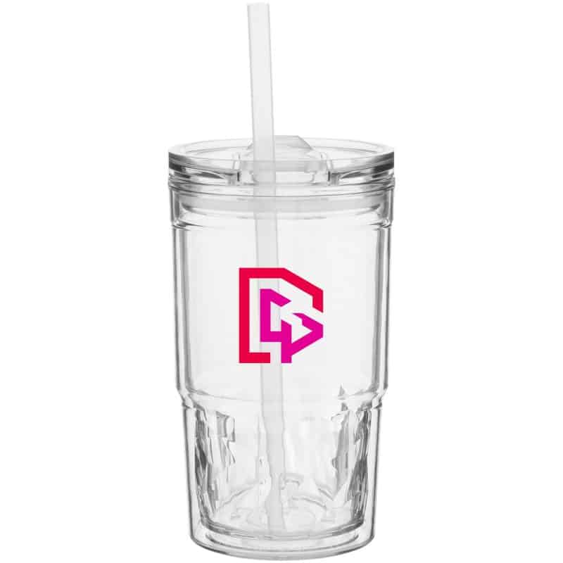 Custom 16 oz Clarity Double-Wall Travel Tumbler