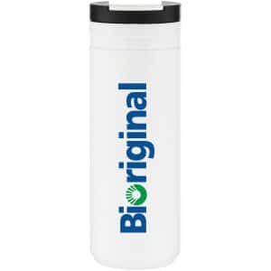 Custom 16 oz Davin Matte Double-Wall Stainless Steel Coffee Travel Tumbler