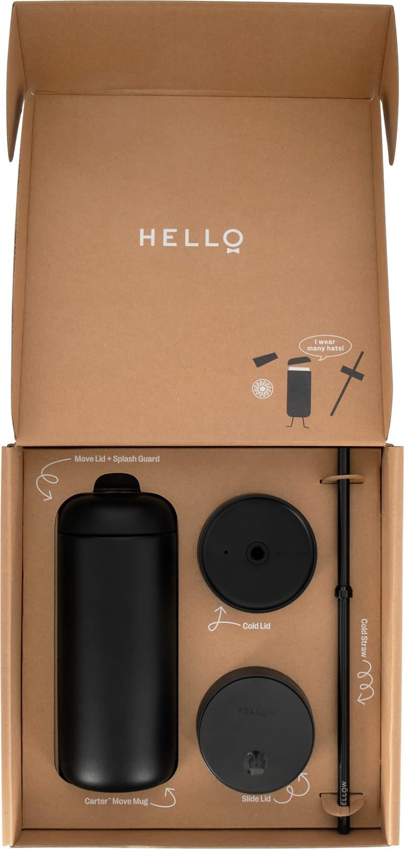 Custom 16 oz Fellow Carter 3-In-1 Sip System Double-Wall Travel Tumbler - 2