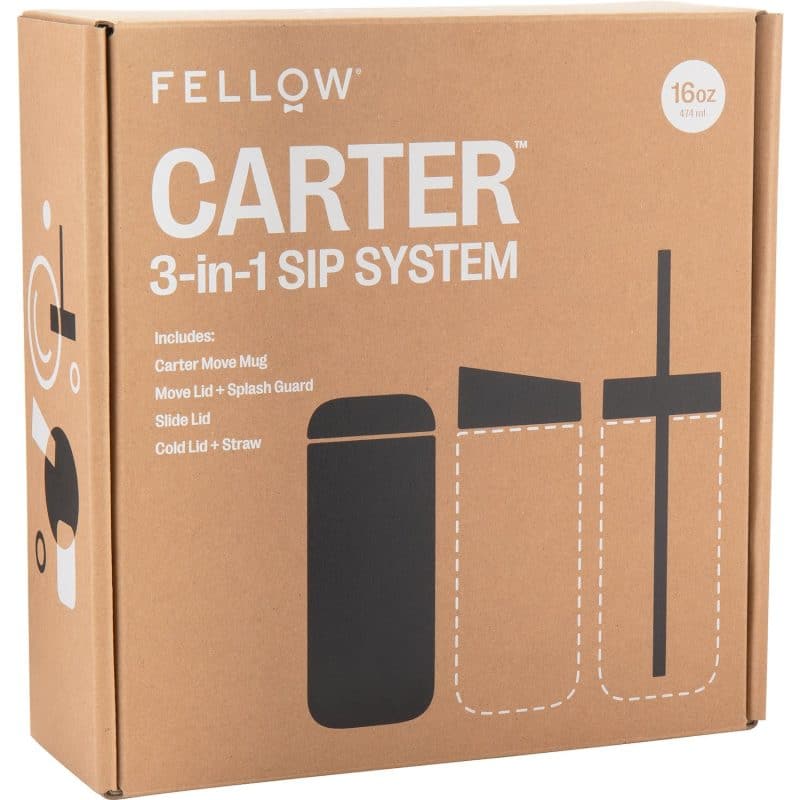Custom 16 oz Fellow Carter 3-In-1 Sip System Double-Wall Travel Tumbler