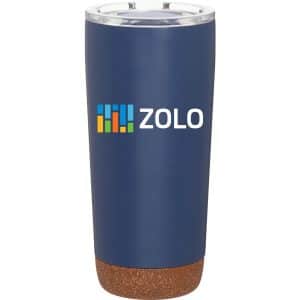 Custom 20 oz Austin Matte Copper Insulated Cork Base Travel Tumbler