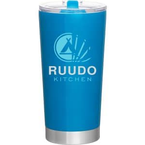 Custom 20 oz Frost Glossy Double-Wall Travel Tumbler