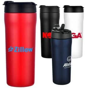 Custom 25 oz. Stainless Travel Tumbler with Dual-Use Flip Lid