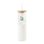 Custom Aviana Journey Glass Tumbler with Straw - 20 Oz - Confetti