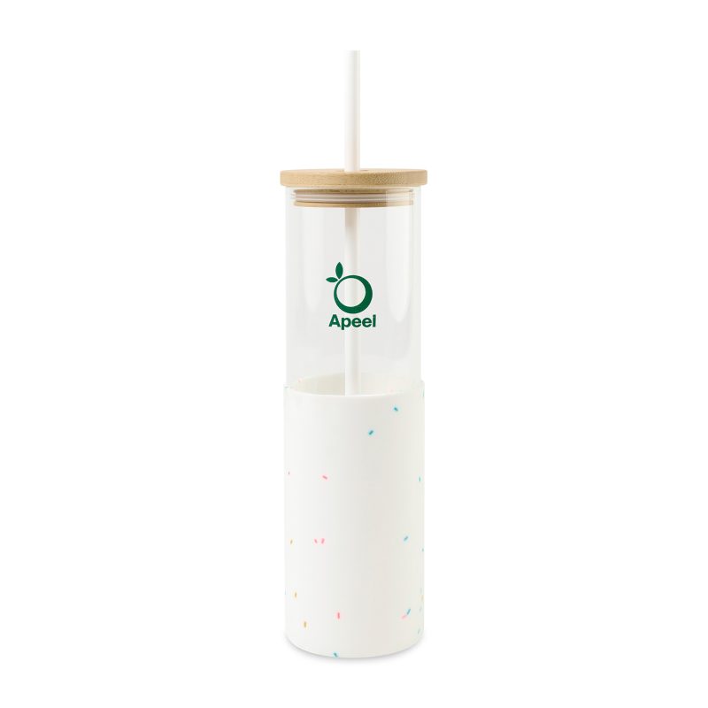 Aviana-Journey-Glass-Tumbler-with-Straw-20-Oz-Confetti-101543-898 Custom Aviana Journey Glass Tumbler with Straw - 20 Oz - Confetti