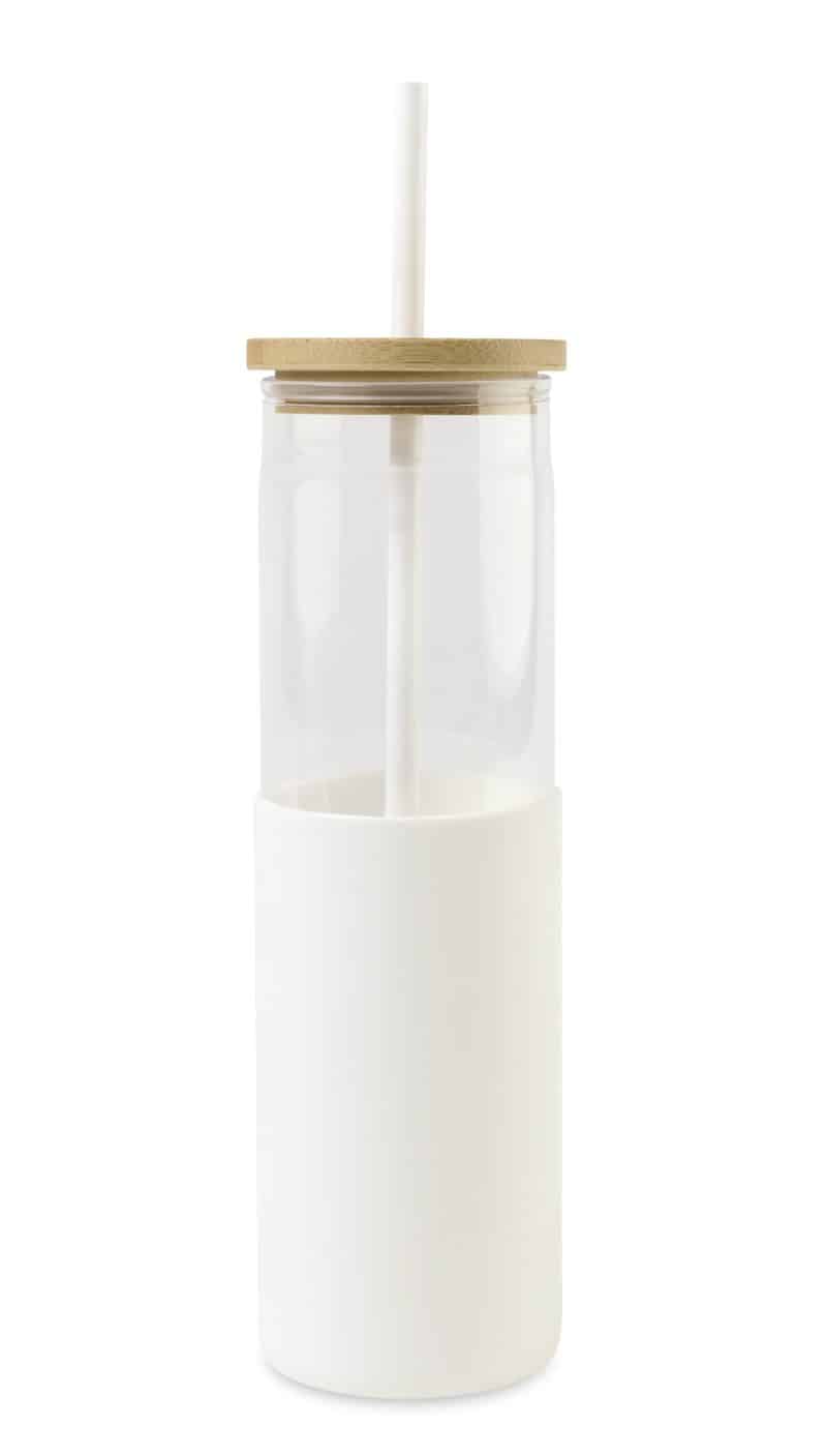 Custom Aviana Journey Tritan Tumbler with Straw - 20 Oz - White - 1