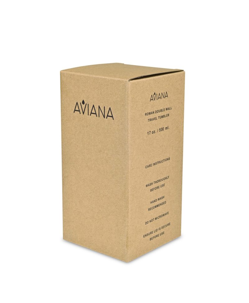 Custom Aviana Rowan Recycled Stainless Steel Tumbler - 17 Oz. - Marshmallow - 3