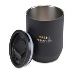 Custom Aviana Rowan Recycled Stainless Steel Wine Tumbler - 15 Oz. - Black - 2