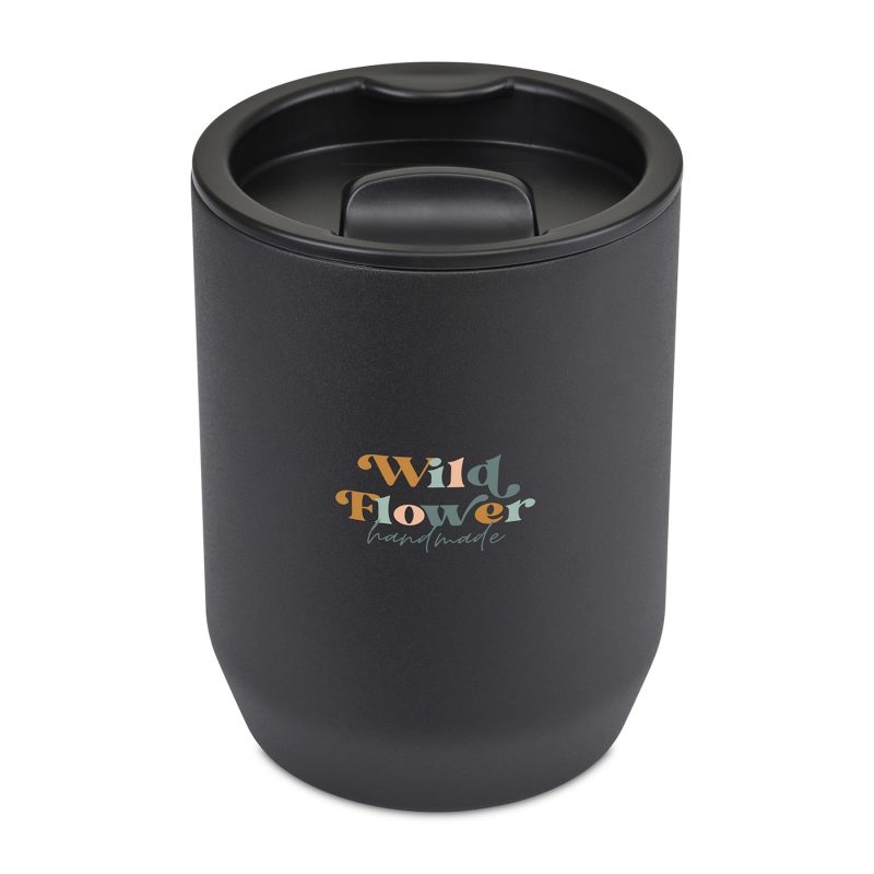 Custom Aviana Rowan Recycled Stainless Steel Wine Tumbler - 15 Oz. - Black - 4