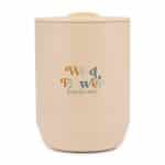 Custom Aviana Rowan Recycled Stainless Steel Wine Tumbler - 15 Oz. - Light Peach