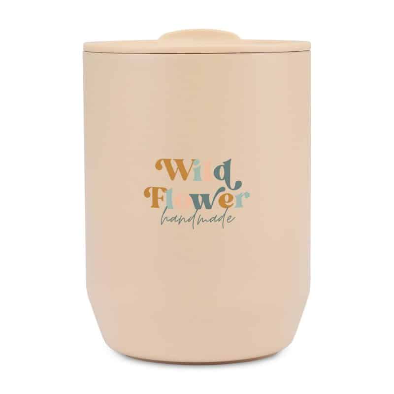 Custom Aviana Rowan Recycled Stainless Steel Wine Tumbler - 15 Oz. - Light Peach