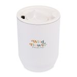 Custom Aviana Rowan Recycled Stainless Steel Wine Tumbler - 15 Oz. - Marshmallow - 3
