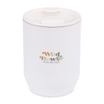 Custom Aviana Rowan Recycled Stainless Steel Wine Tumbler - 15 Oz. - Marshmallow - 4