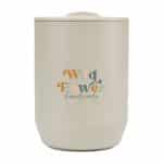 Custom Aviana Rowan Recycled Stainless Steel Wine Tumbler - 15 Oz. - Taupe