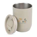 Custom Aviana Rowan Recycled Stainless Steel Wine Tumbler - 15 Oz. - Taupe - 2