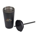 Custom Aviana Rowan Recycled Straw Tumbler - 17 Oz. - Black - 3