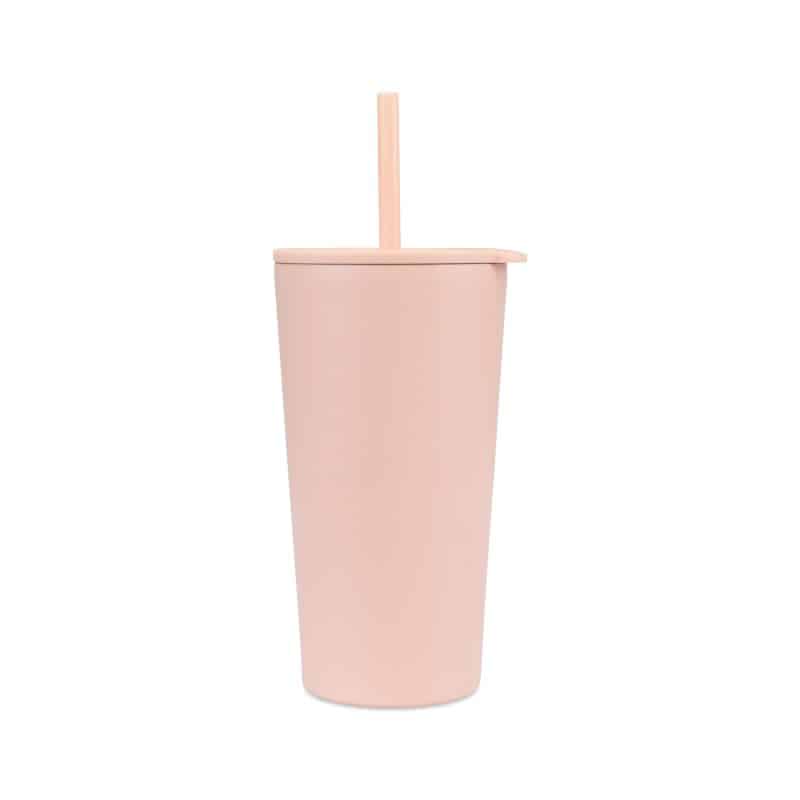Custom Aviana Rowan Recycled Straw Tumbler - 17 Oz. - Light Peach - 1