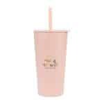 Custom Aviana Rowan Recycled Straw Tumbler - 17 Oz. - Light Peach