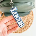 Custom Custom Name Tag Personalized 3D Printed Keychain - 4