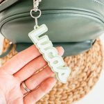 Custom Custom Name Tag Personalized 3D Printed Keychain - 5