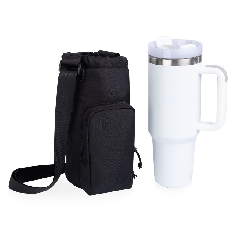 Custom Eclipse Tumbler Tote with 40oz Stainless Travel Mug