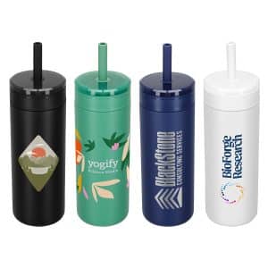 Custom Elyse 22 oz Eco-Friendly Leak Proof Vacuum Silicone Straw Tumbler
