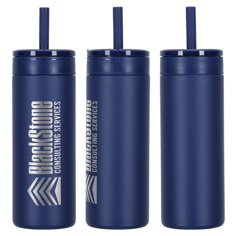 Custom Elyse 22 oz Eco-Friendly Leak Proof Vacuum Silicone Straw Tumbler - 6