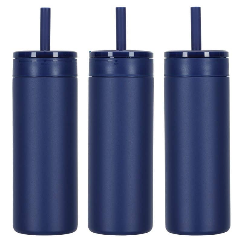 Custom Elyse 22 oz Eco-Friendly Leak Proof Vacuum Silicone Straw Tumbler - 7