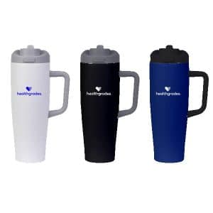 Custom FlipSwitch 40 oz Recycled Stainless Steel Tumbler with Handle